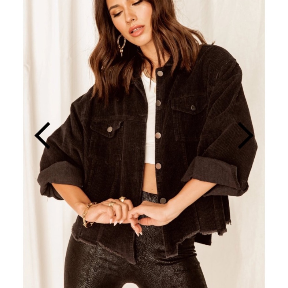 Not Your Boyfriend's Black Corduroy Jacket